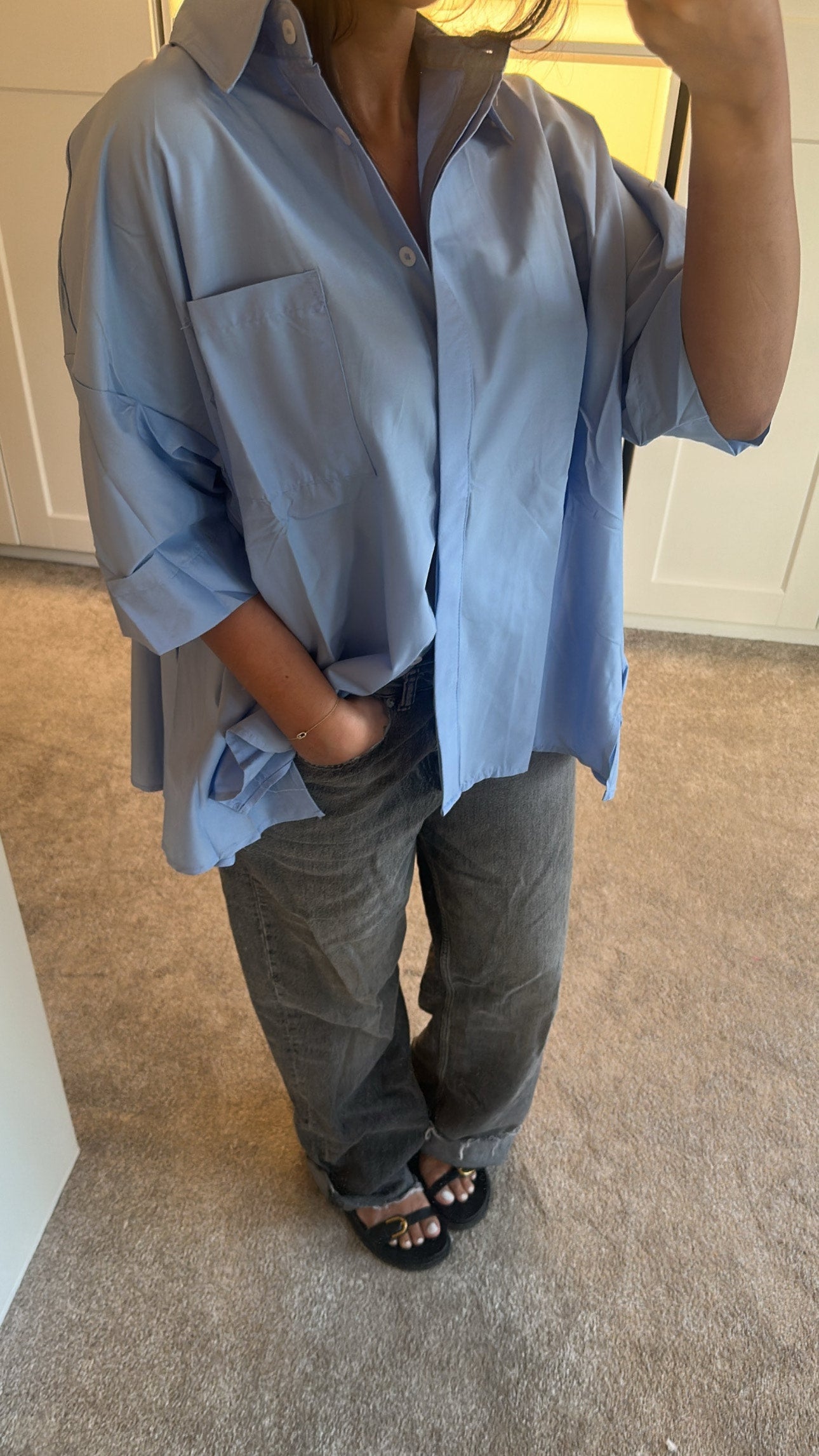Chemise bleu Paris 100% coton