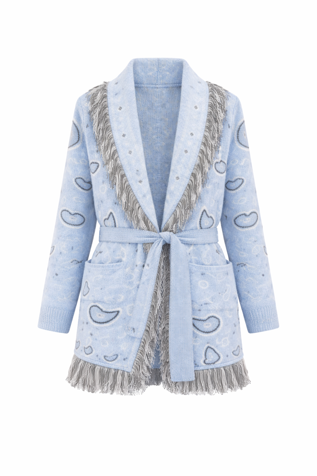 Cardigan Bandana bleu clair