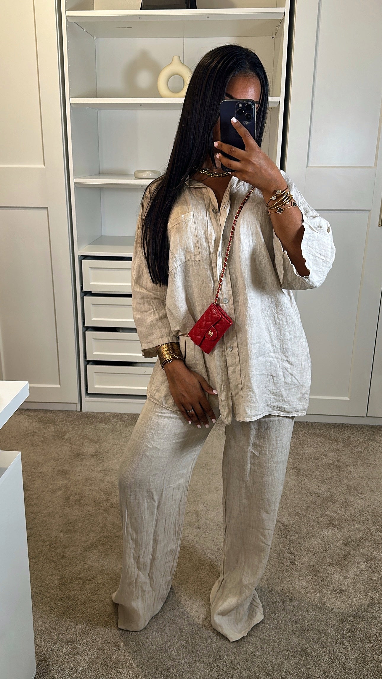 Ensemble June 100% lin beige