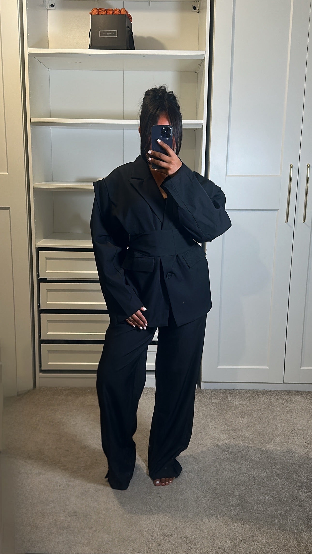 Blazer Vidra Noir avec ceinture