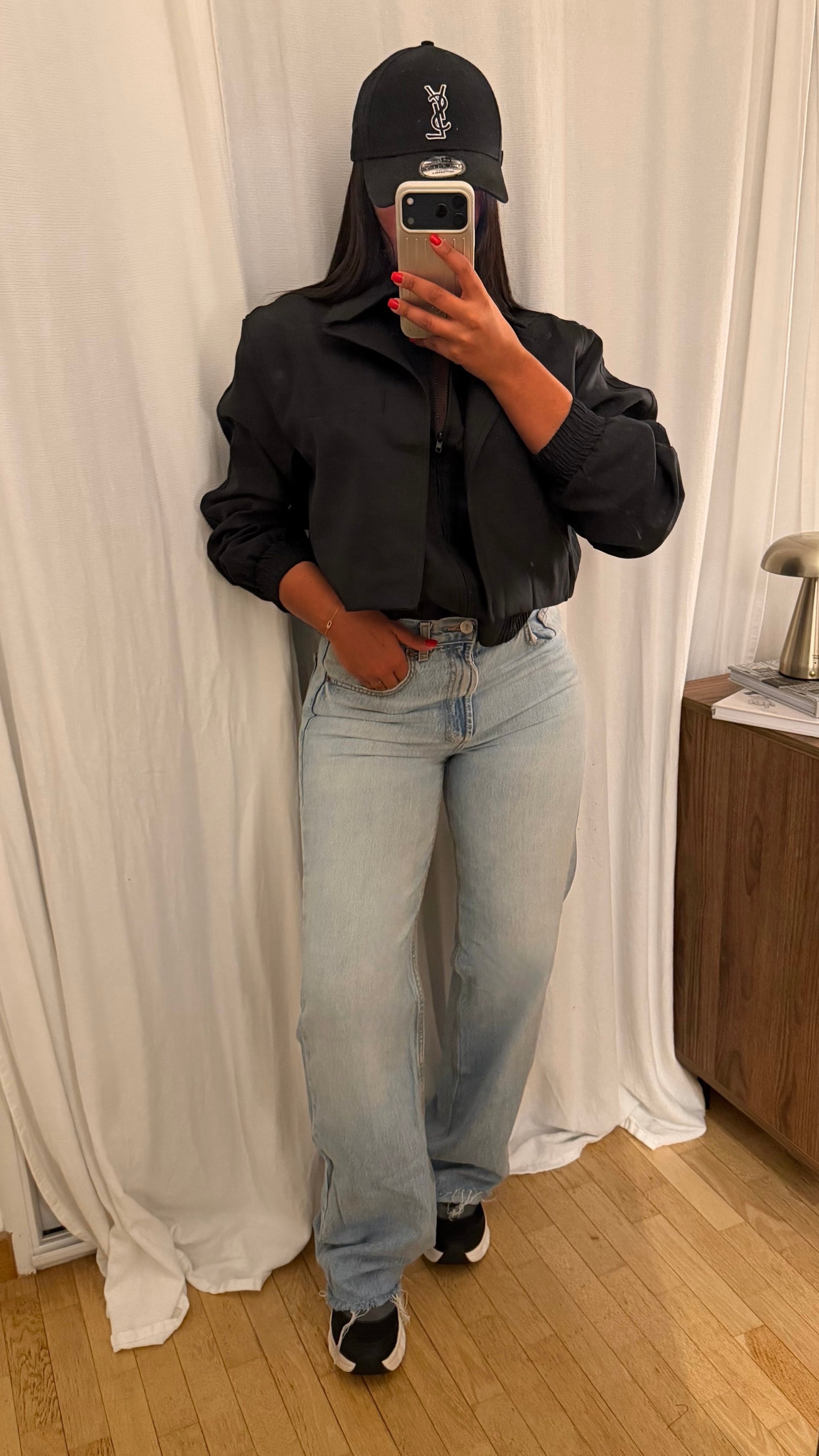 Bomber Noir Superposé