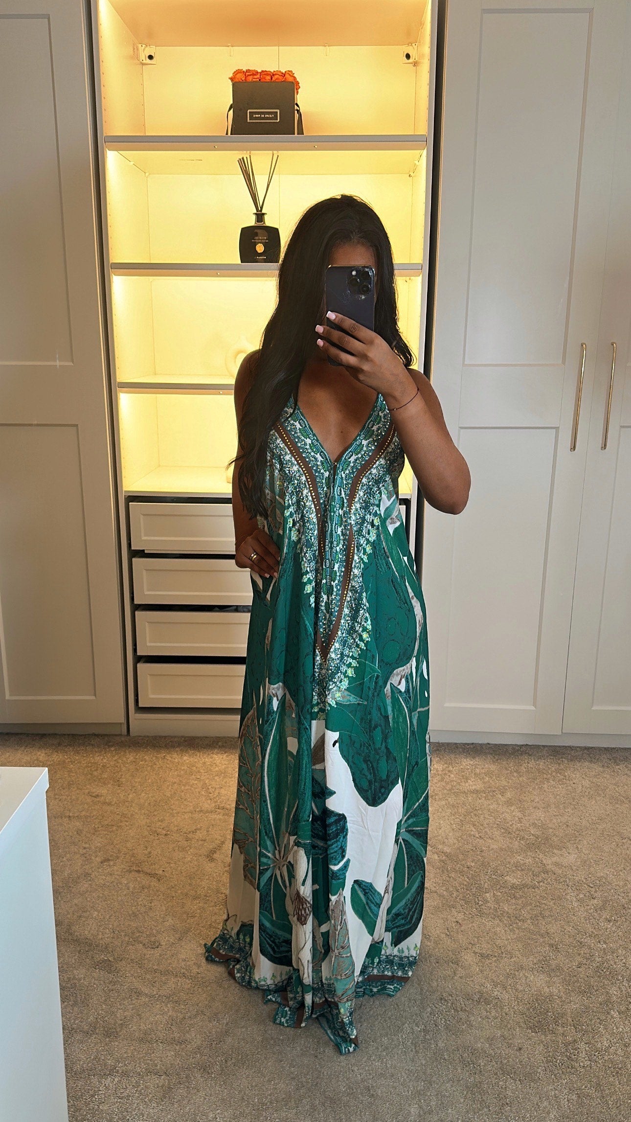 Robe Aube verte