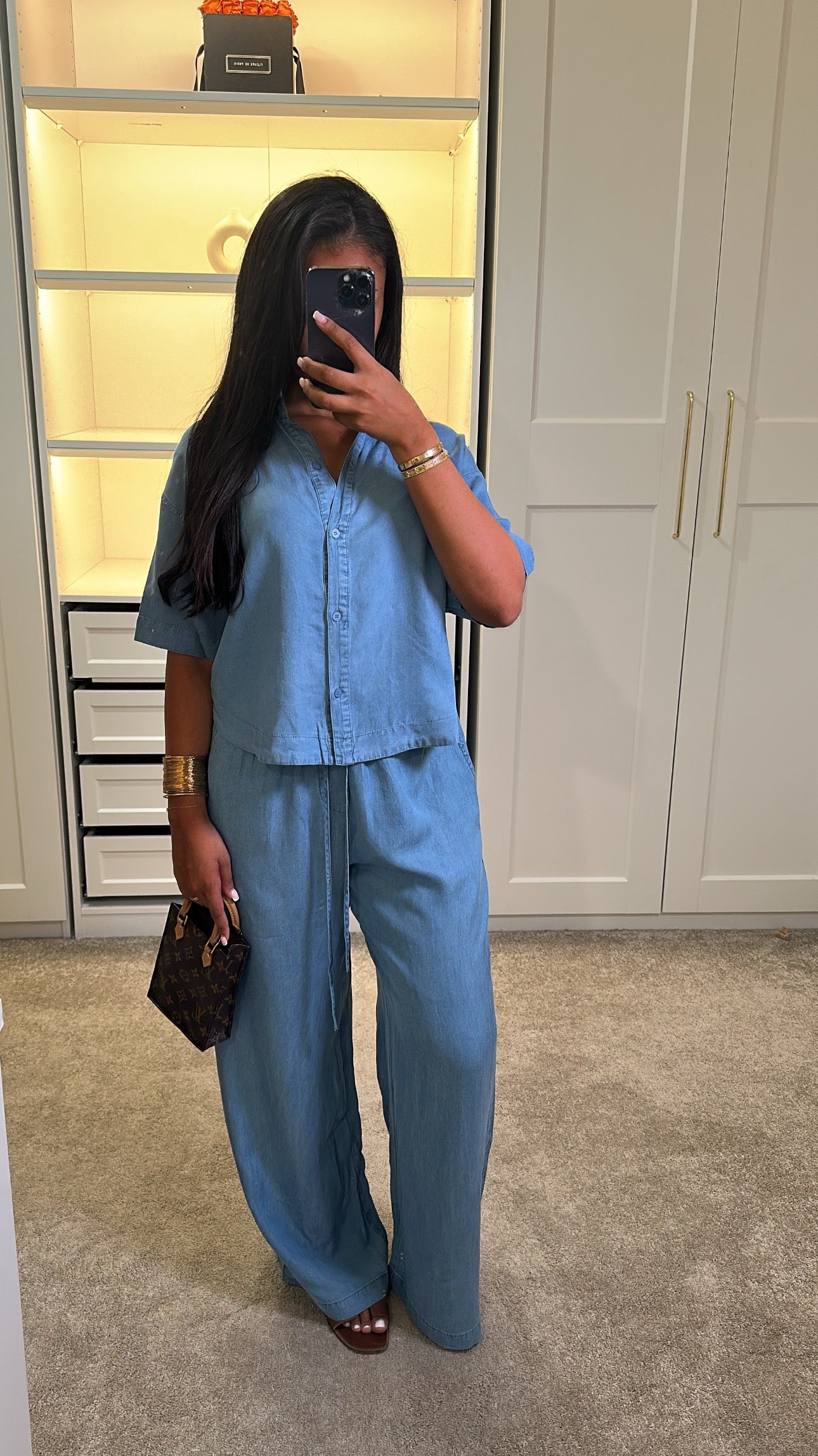 Ensemble effet Jean 100% Lyocell